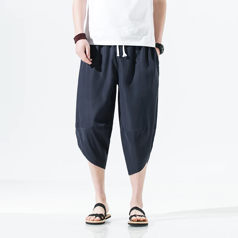 Summer Men's Harem Pants Pockets Joggers Pants Casual Trousers Male Loose Hip Hop Baggy Harajuku Style Men Wide Leg Pants 5XL
Summer Men's Harem Pants Pockets Joggers Pants Casual Trousers Male Loose Hip Hop Baggy Harajuku Style Men Wide Leg Pants 5XL