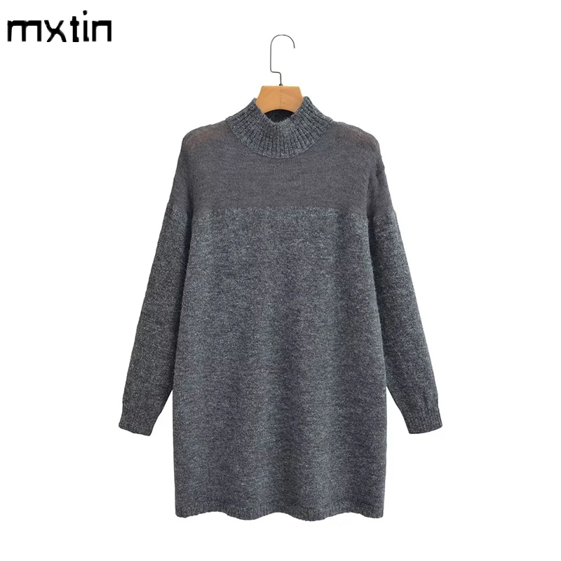 Women Autumn Vintage Sexy Black Long Pullover Knitted Sweater Fashion Autumn Long Sleeve Female Casual Chic Clothes Vestidos
Women Autumn Vintage Sexy Black Long Pullover Knitted Sweater Fashion Autumn Long Sleeve Female Casual Chic Clothes Vestidos
