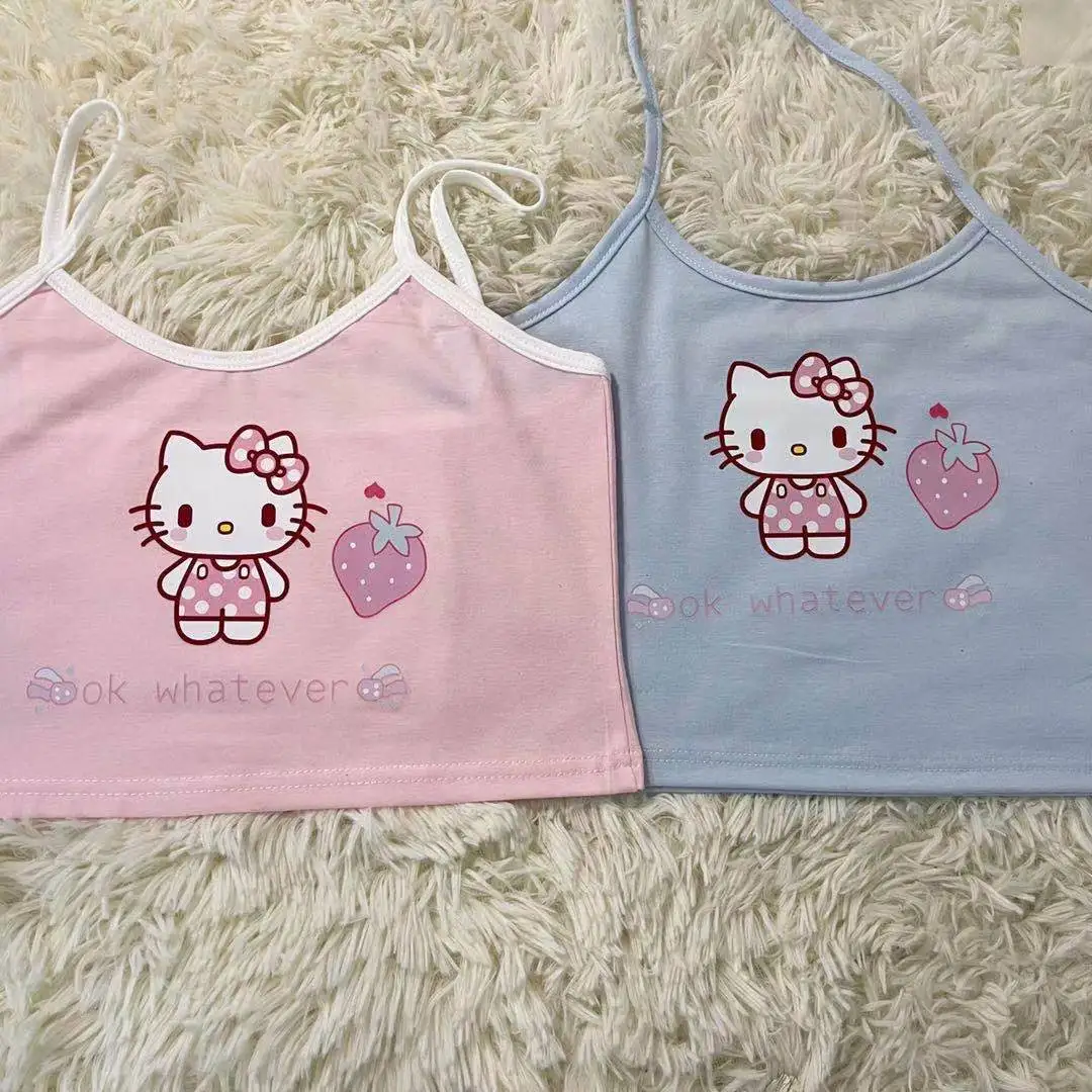 Sanrio Sling Tops Hello Kitty Kuromi Top Sexy Bra Top Breathable Chest Pad Underwear Silk Breast Wrap Lingerie Female
Sanrio Sling Tops Hello Kitty Kuromi Top Sexy Bra Top Breathable Chest Pad Underwear Silk Breast Wrap Lingerie Female