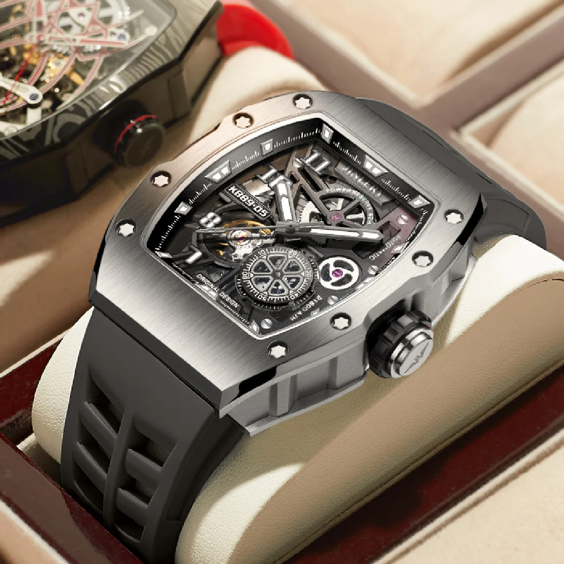 JINLERY Automatic Watches Mechanical Watch for Men Sapphire Crysta Mechan Skeleton Wristwatch Waterproof Clock Relogio Masculino
JINLERY Automatic Watches Mechanical Watch for Men Sapphire Crysta Mechan Skeleton Wristwatch Waterproof Clock Relogio Masculino