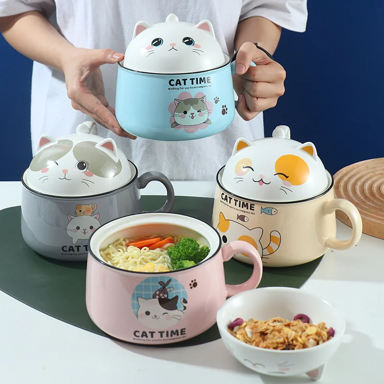 Ceramic Cup with Lid Spoon Capacity Spoon with Lid Ceramics Instant Noodle Bowl Dorm Room Student Office Super Large Bowl Mug
Ceramic Cup with Lid Spoon Capacity Spoon with Lid Ceramics Instant Noodle Bowl Dorm Room Student Office Super Large Bowl Mug