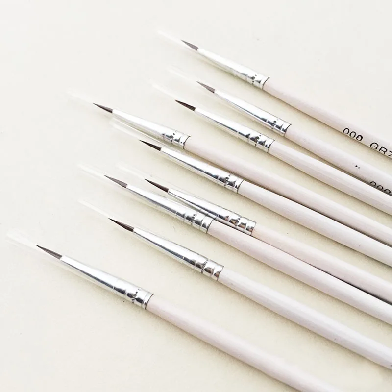 6Pcs/Set Fine Hand-painted Thin Hook Line Pen Drawing Art Pen #0 #00 #000 Paint Brush Art Supplies Nylon Hair Brush Painting Pen
6Pcs/Set Fine Hand-painted Thin Hook Line Pen Drawing Art Pen #0 #00 #000 Paint Brush Art Supplies Nylon Hair Brush Painting Pen