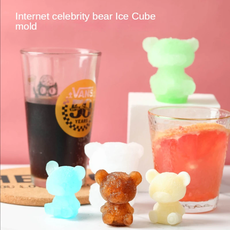 3D Ice Cube Maker Little Teddy Bear Shape Chocolate Cake Mould Tray Ice Cream DIY Tool Whiskey Wine Cocktail Silicone Mold
3D Ice Cube Maker Little Teddy Bear Shape Chocolate Cake Mould Tray Ice Cream DIY Tool Whiskey Wine Cocktail Silicone Mold