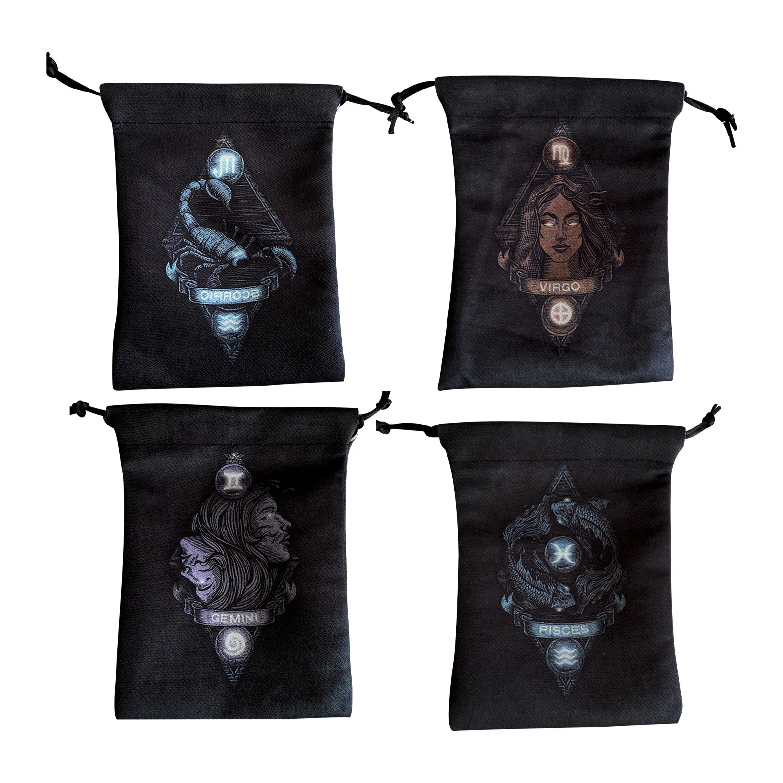 Velvet Twelve Constellation Tarot Card Storage Bag 13x18cm Tarot Card Cloth Bag Jewelry Runes Dice Bag Drawstring Gifts Pouch
Velvet Twelve Constellation Tarot Card Storage Bag 13x18cm Tarot Card Cloth Bag Jewelry Runes Dice Bag Drawstring Gifts Pouch