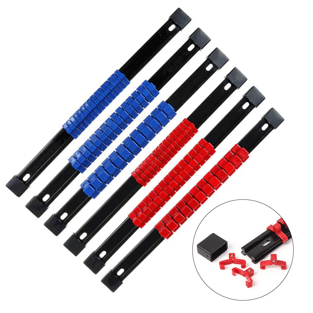 6pcs ABS Socket Organizer 1/4Inch 3/8Inch 1/2Inch Premium Quality Socket Clip Rail Holder Socket Organizer Tools Blue
6pcs ABS Socket Organizer 1/4Inch 3/8Inch 1/2Inch Premium Quality Socket Clip Rail Holder Socket Organizer Tools Blue