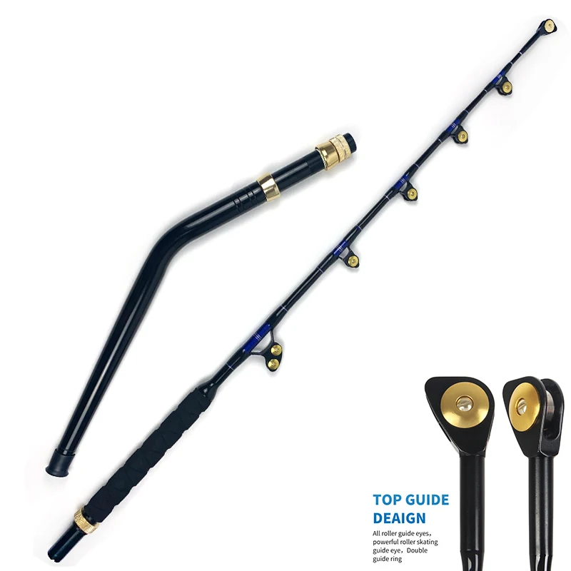 Hot Sale 6Ft Pacbay Guide Big Game Fishing Rod For Alu Bent Butt Deep Sea Shark Tuna Boat Saltwater Fishing Trolling Rod
Hot Sale 6Ft Pacbay Guide Big Game Fishing Rod For Alu Bent Butt Deep Sea Shark Tuna Boat Saltwater Fishing Trolling Rod