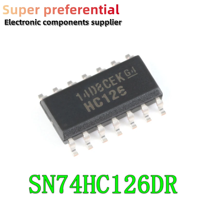 10 шт./лот 100% Новый оригинальный 74HC126 74HC126D SN74HC126DR Logic IC SOP-14
10 шт./лот 100% Новый оригинальный 74HC126 74HC126D SN74HC126DR Logic IC SOP-14