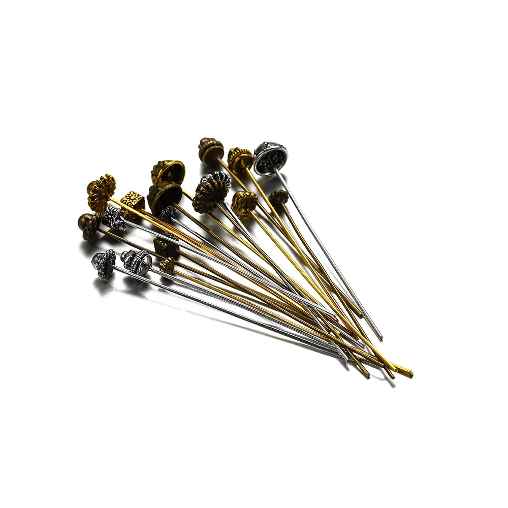 20pcs/lot Antique Silver Flower Head Pins for Jewelry Making Diy Beads Ball Pins Needles Findings For DIY Earrings Jewelry
20pcs/lot Antique Silver Flower Head Pins for Jewelry Making Diy Beads Ball Pins Needles Findings For DIY Earrings Jewelry