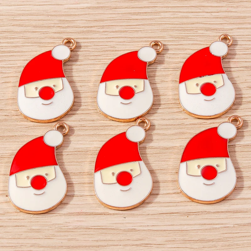 10pcs 16x30mm Cute Christmas Charms Enamel Santa Claus Charms Pendants for Jewelry Making Earrings Necklaces DIY Crafts Supplies
10pcs 16x30mm Cute Christmas Charms Enamel Santa Claus Charms Pendants for Jewelry Making Earrings Necklaces DIY Crafts Supplies