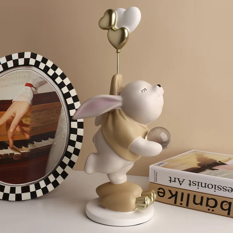 Nordic Style Living Room Desktop Ornaments Hallway Home Decoration Moving into the New House Balloon Rabbit Resin Crafts
Nordic Style Living Room Desktop Ornaments Hallway Home Decoration Moving into the New House Balloon Rabbit Resin Crafts