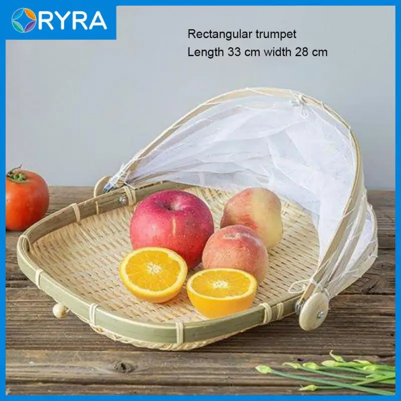 New Bamboo Tent Basket Hand Woven Tray Anti Bug Food Fruit Container Net Mesh Cover Style For Food Cover Anti Fly Meal Cover
New Bamboo Tent Basket Hand Woven Tray Anti Bug Food Fruit Container Net Mesh Cover Style For Food Cover Anti Fly Meal Cover