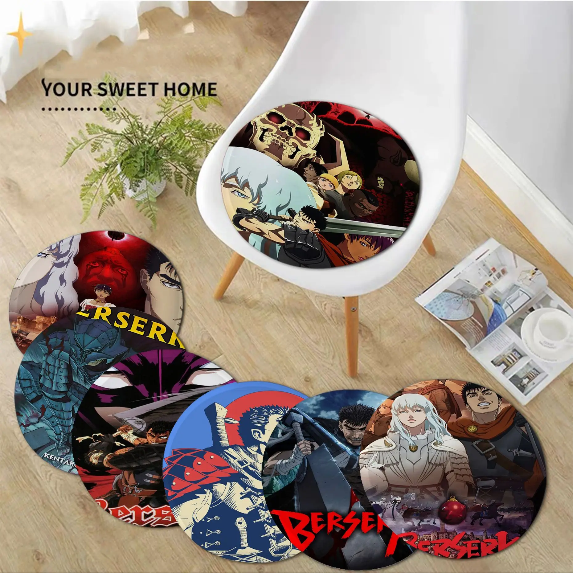 Anime Berserk Cushion Mat Tie Rope Chair Cushion Soft Office Car Seat Comfort Breathable 45x45cm Cushion Pads
Anime Berserk Cushion Mat Tie Rope Chair Cushion Soft Office Car Seat Comfort Breathable 45x45cm Cushion Pads