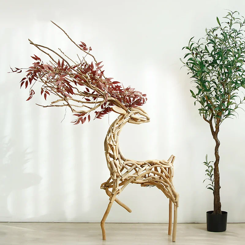 handmade Super large solid Wood. Deer Ornaments, Home Living room Crafts, Nordic B & B Decoration Creative opening gift
handmade Super large solid Wood. Deer Ornaments, Home Living room Crafts, Nordic B & B Decoration Creative opening gift
