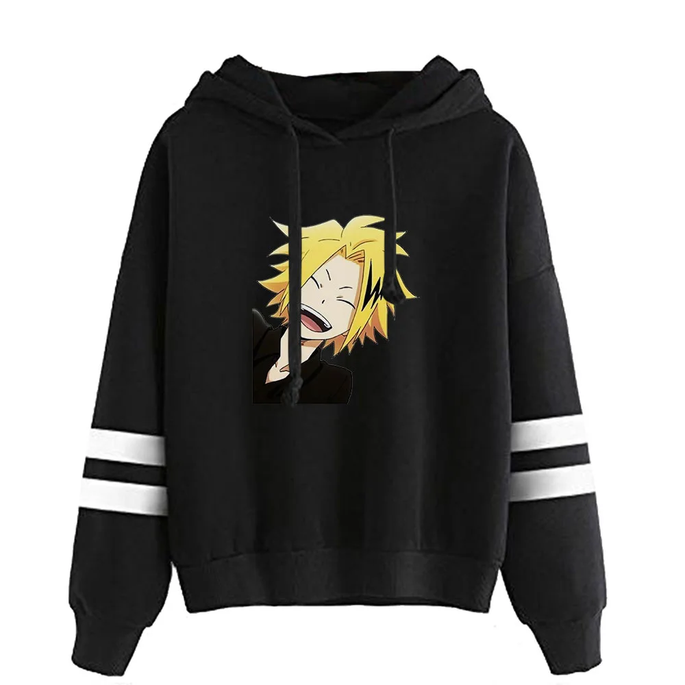 Новинка 2021, худи аниме Denki Kaminari для мужчин и женщин, худи с мультяшным рисунком, повседневный пуловер с длинным рукавом и параллельными полосками
Новинка 2021, худи аниме Denki Kaminari для мужчин и женщин, худи с мультяшным рисунком, повседневный пуловер с длинным рукавом и параллельными полосками