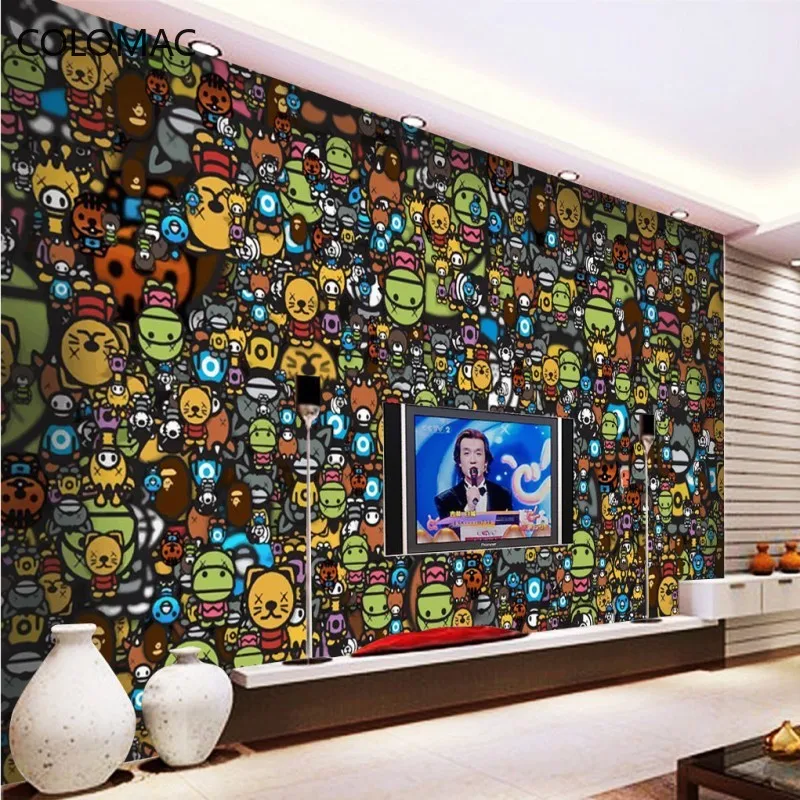Colomac Custom 3D Children Color Cartoon Graffiti Wallpaper Bar Living Room Decoration Background Mural Dropshipping
Colomac Custom 3D Children Color Cartoon Graffiti Wallpaper Bar Living Room Decoration Background Mural Dropshipping