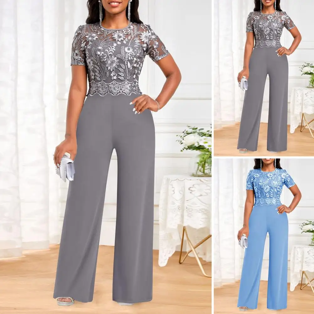 Plus Size Summer Fashion Lace Splice Party Dress Women's Solid Round Neck Short Sleeve Pencil Dress Elegant Commuter Dress
Plus Size Summer Fashion Lace Splice Party Dress Women's Solid Round Neck Short Sleeve Pencil Dress Elegant Commuter Dress