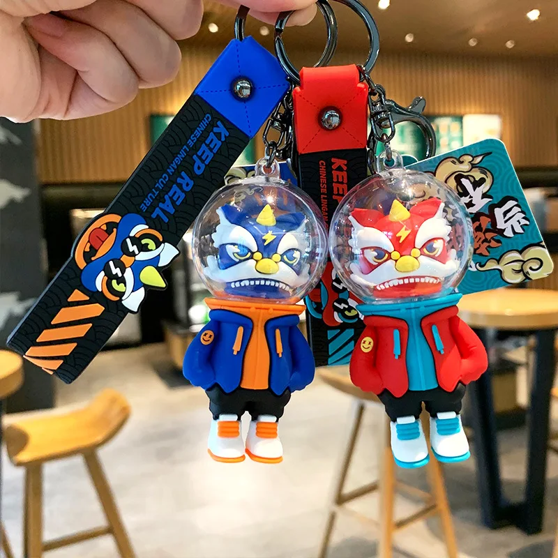 Creative Lion Dance Keychain Cute Cartoon Chinese Style Tiger Doll Bag Pendant Women Car Keyring Small Gifts Jewelry Wholesale 
Creative Lion Dance Keychain Cute Cartoon Chinese Style Tiger Doll Bag Pendant Women Car Keyring Small Gifts Jewelry Wholesale