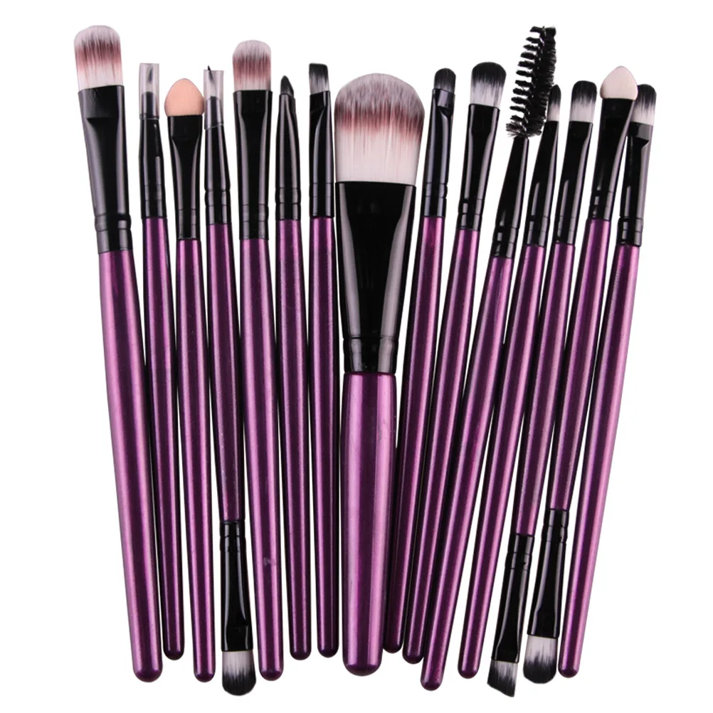 Purple 15Pcs Makeup Brushes Tool Set Cosmetic Powder Eye Shadow Foundation Blush Blending Beauty Professional Make Up Brush P01
Purple 15Pcs Makeup Brushes Tool Set Cosmetic Powder Eye Shadow Foundation Blush Blending Beauty Professional Make Up Brush P01