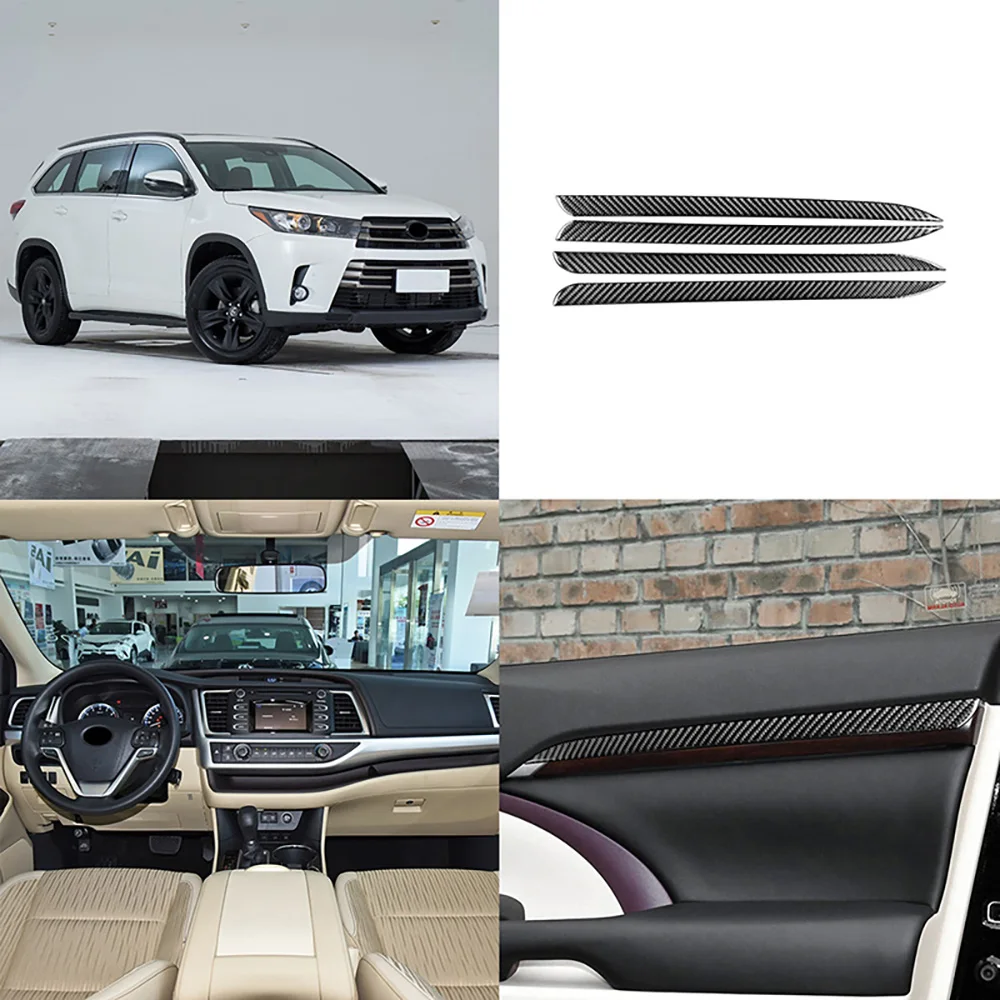 Настоящее углеродное волокно для Toyota Highlander 2014-2019, украшение панели автомобильной двери, внутренние наклейки, аксессуары для модификации автомобиля
Настоящее углеродное волокно для Toyota Highlander 2014-2019, украшение панели автомобильной двери, внутренние наклейки, аксессуары для модификации автомобиля