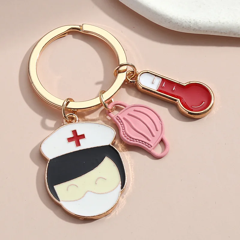 New Hot Delling Foctor Nurse Dyringe Dyringe Keychain Medical Staff Stethoscope Car Key Ring K5026
New Hot Delling Foctor Nurse Dyringe Dyringe Keychain Medical Staff Stethoscope Car Key Ring K5026