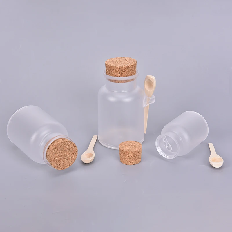 300g/200g/100g Cosmetic Empty Matte Cork Jar Bath Salt Bottle Women Mask Face Container Refillable Bottles With Wood Spoon
300g/200g/100g Cosmetic Empty Matte Cork Jar Bath Salt Bottle Women Mask Face Container Refillable Bottles With Wood Spoon
