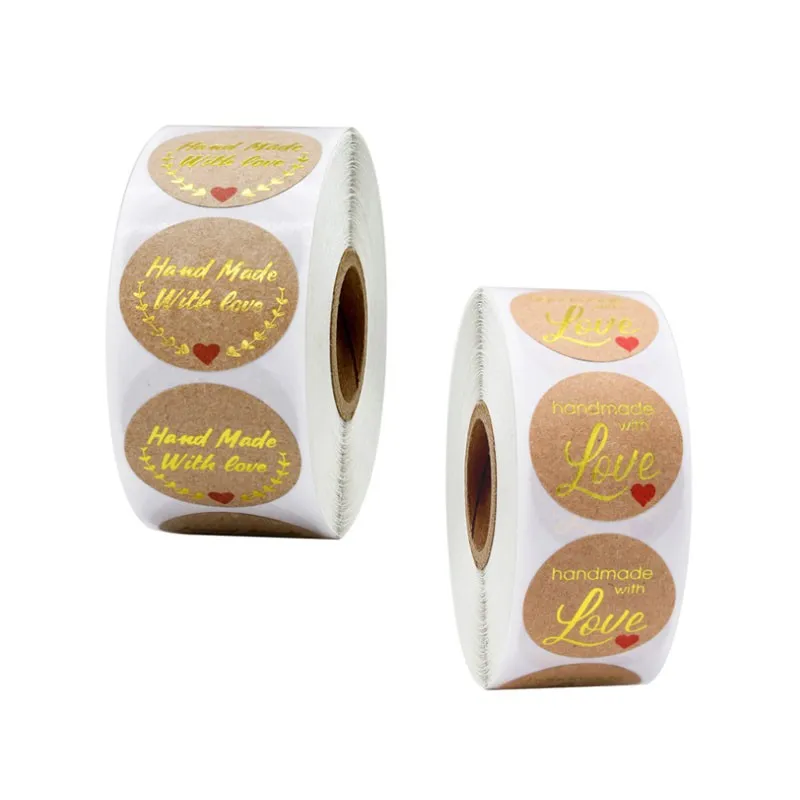 5000pcs/lot wholesale Bronzing Hand made with Love for baking kraft paper label sticker Decorative scrapbook 1 inch
5000pcs/lot wholesale Bronzing Hand made with Love for baking kraft paper label sticker Decorative scrapbook 1 inch
