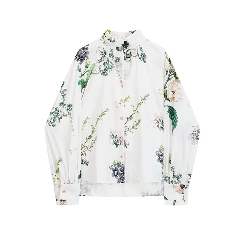 Блузка женская с длинным рукавом и принтом, модный винтажный Топ для офиса
Блузка женская с длинным рукавом и принтом, модный винтажный Топ для офиса
