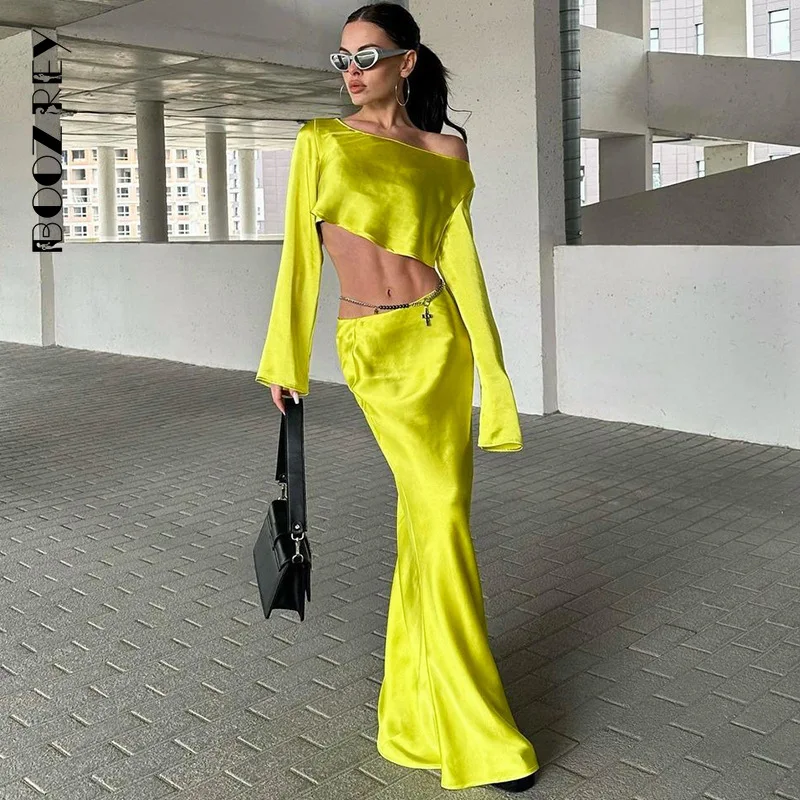 BoozRey 2023 Summers New Fashion Elegance Woman 2pcs Dress Set Midriff-baring Long Sleeve Top+Hip Wrap Long Dress Party Clubwear
BoozRey 2023 Summers New Fashion Elegance Woman 2pcs Dress Set Midriff-baring Long Sleeve Top+Hip Wrap Long Dress Party Clubwear