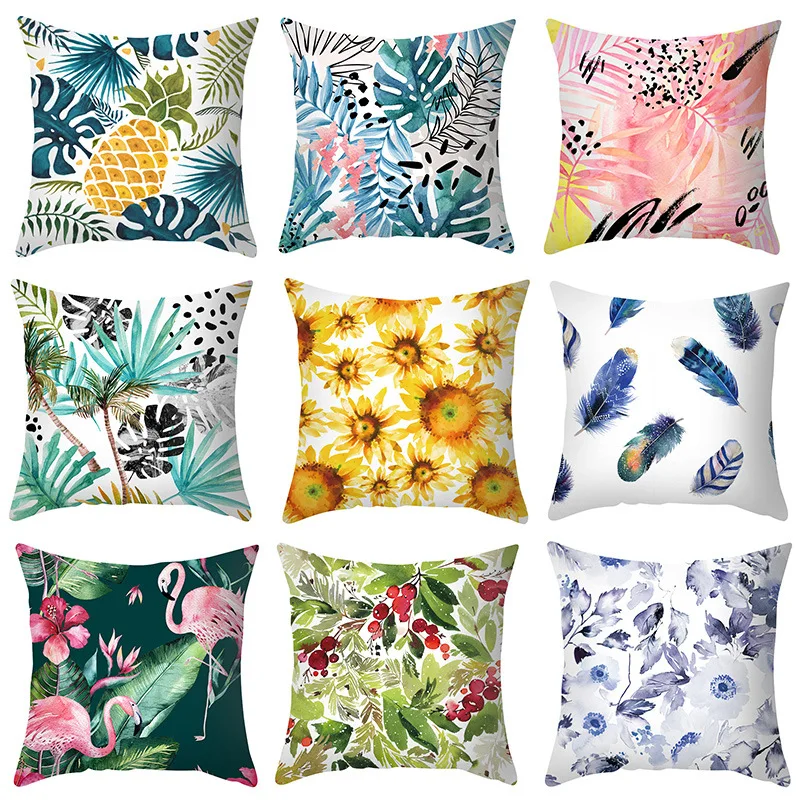 Linen Pillowcase Landscape Green Plant Flower Pillow Cover Living Room Sofa Cover New Household Products 
Linen Pillowcase Landscape Green Plant Flower Pillow Cover Living Room Sofa Cover New Household Products