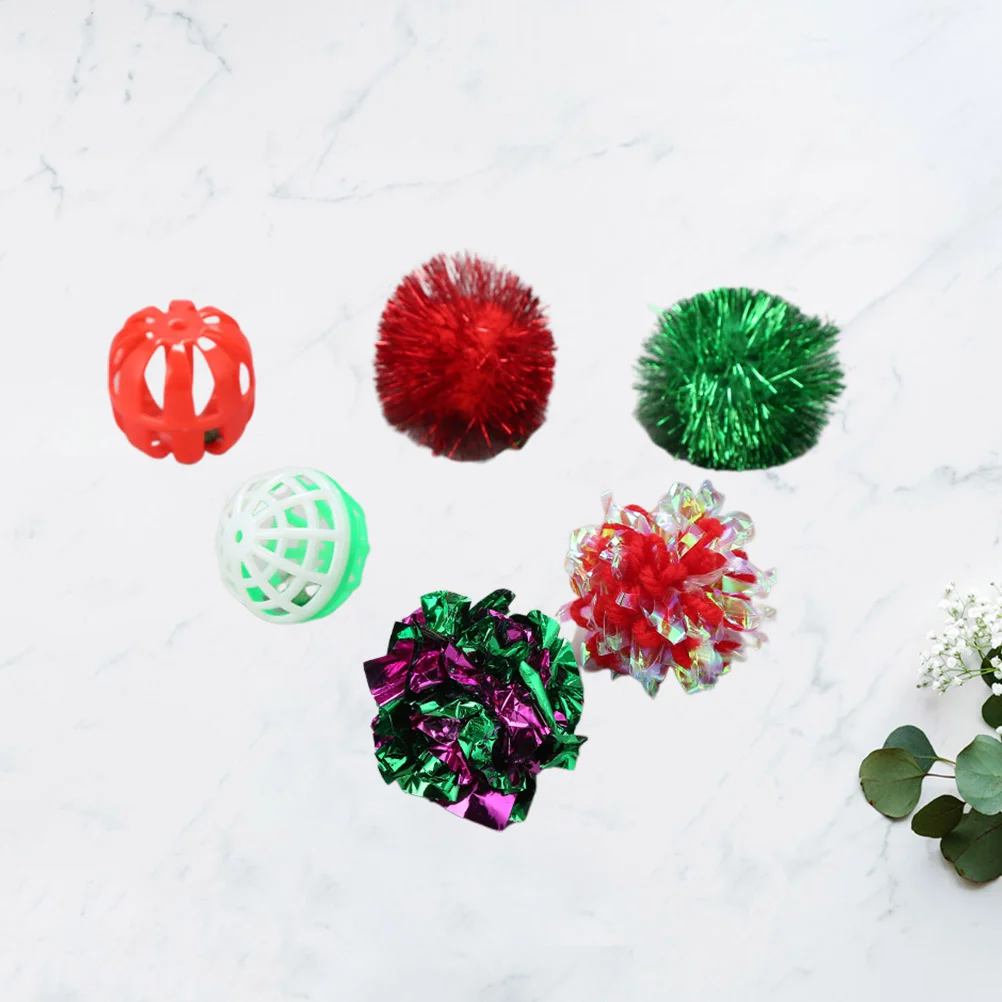 Cat Toy Kitten Forball Bell Christmas Pom Cats Teasing Teaserjingle Playing Chaser Toys Play
Cat Toy Kitten Forball Bell Christmas Pom Cats Teasing Teaserjingle Playing Chaser Toys Play
