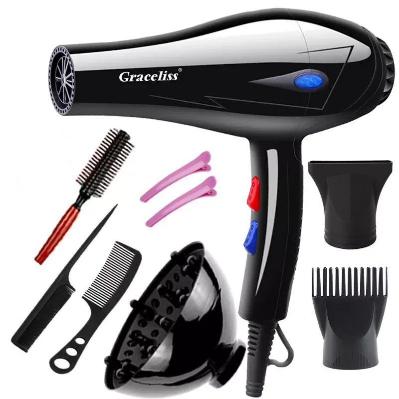110v or 220v With EU US Plug 1800W Hot And Cold Wind Hair Dryer Blow dryer Hairdryer Styling Tools For Salons and household use
110v or 220v With EU US Plug 1800W Hot And Cold Wind Hair Dryer Blow dryer Hairdryer Styling Tools For Salons and household use