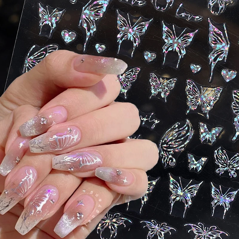1PC Laser Butterfly Stickers for Nails Holographic Snake Dragon Heart Star Moon Adhesive Sliders 3D Nail Art Decal Decoration
1PC Laser Butterfly Stickers for Nails Holographic Snake Dragon Heart Star Moon Adhesive Sliders 3D Nail Art Decal Decoration