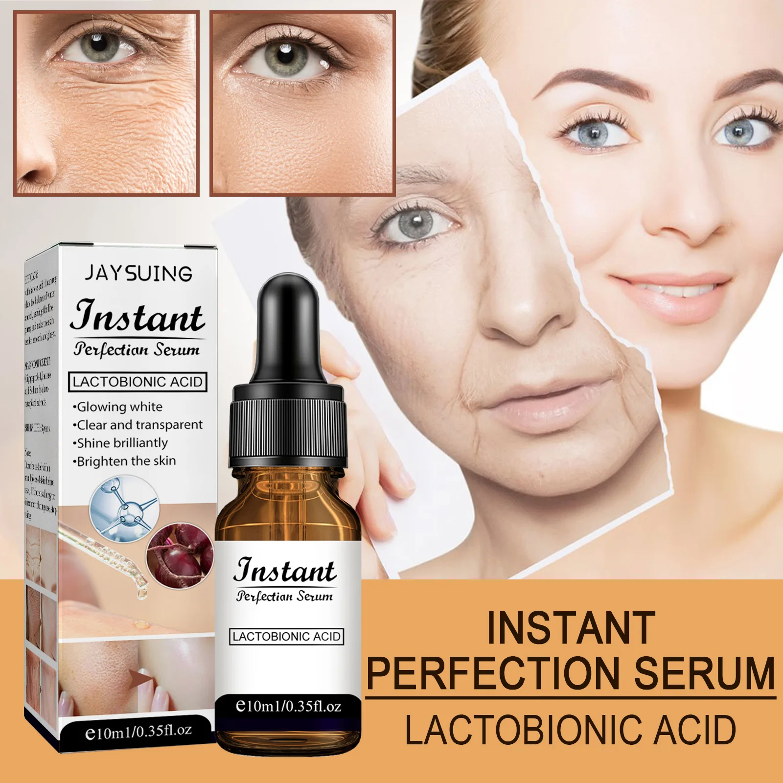 Anti-Wrinkle Essence Hydrating Moisturizing Shrink Pores Fade Wrinkles Brighten Skin Tightening Repair
Anti-Wrinkle Essence Hydrating Moisturizing Shrink Pores Fade Wrinkles Brighten Skin Tightening Repair