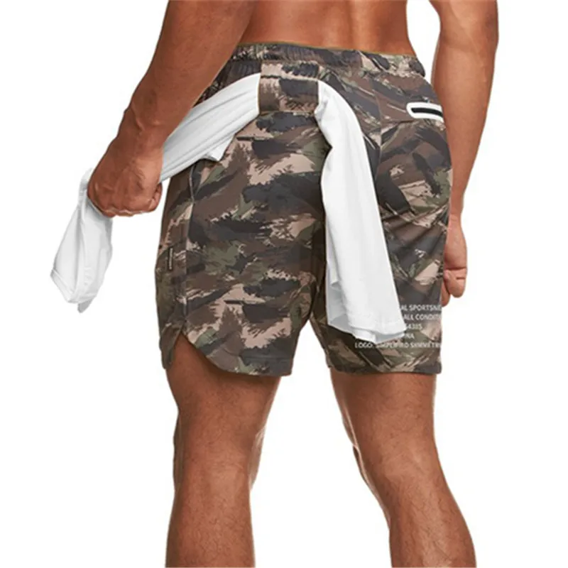 

Летние мужские сетчатые дышащие камуфляжные шорты для бега тренажерного зала фитнеса тренировок бермуды быстросохнущие мужские короткие брюки Techwear