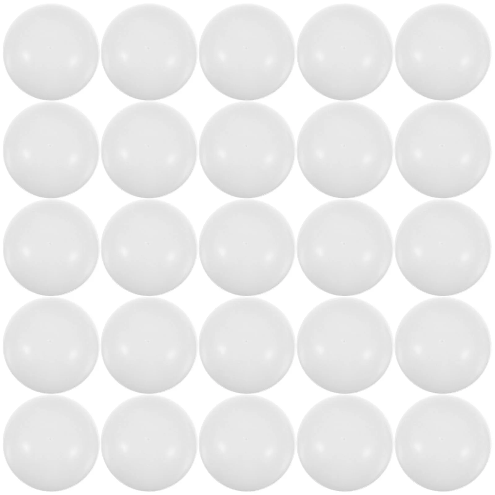 

25 Pcs Lottery Ball White Balls Picking Party Plastic Free Throw Sphere Pvc Activity Calling Entertainment Interesting Game