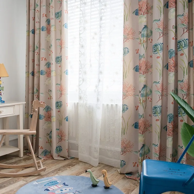 Idyllic Country Style Curtain for Living Room Children’s Room Cotton Linen Curtain Underwater World Printing Curtain Home Custom
Idyllic Country Style Curtain for Living Room Children’s Room Cotton Linen Curtain Underwater World Printing Curtain Home Custom
