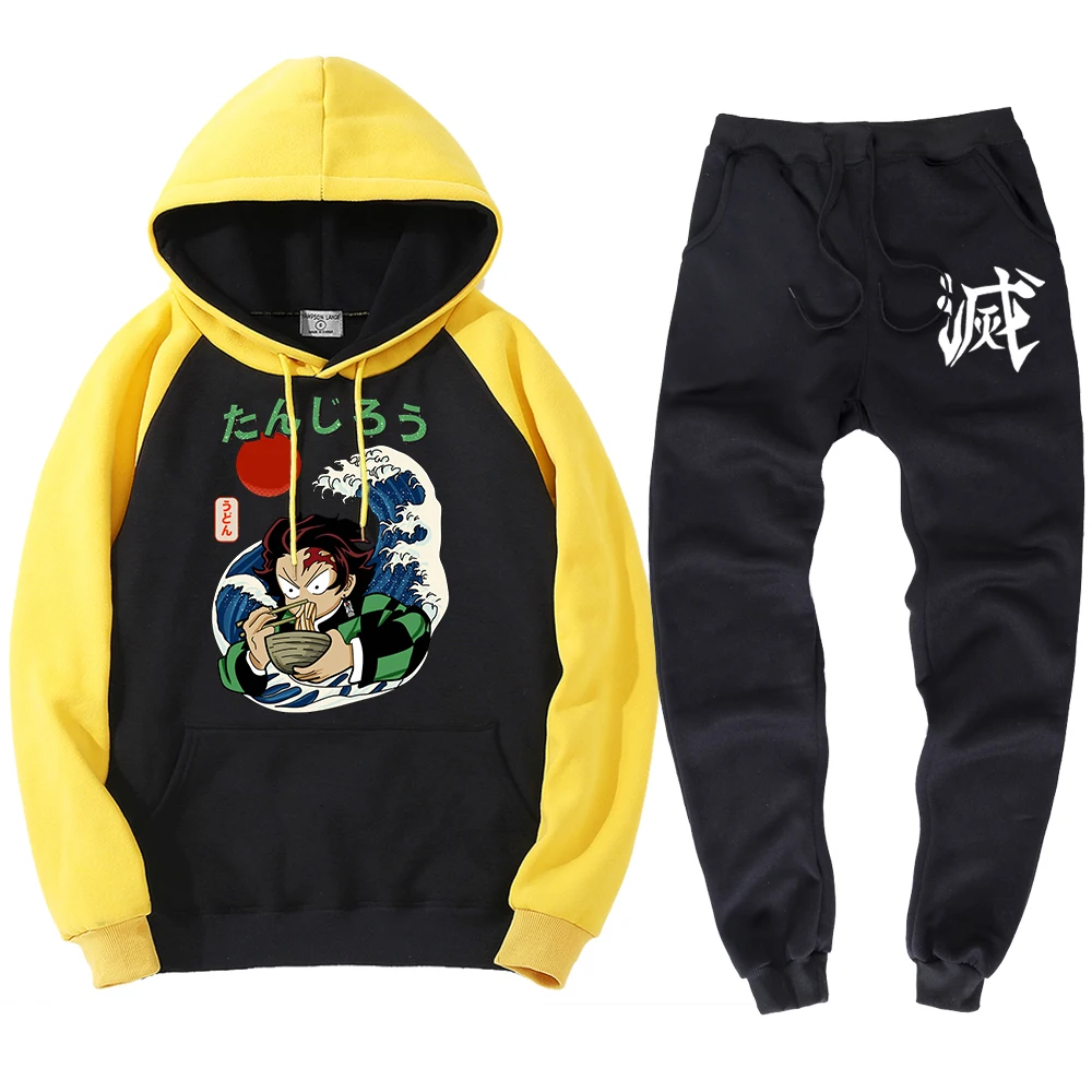 Cute Kamado Tanjirou Demon Slayer Print Sweatshirt Suits For Men Warm Soft Fleece Hoodies Pant Autumn Loose Hoodie Fit Tracksuit
Cute Kamado Tanjirou Demon Slayer Print Sweatshirt Suits For Men Warm Soft Fleece Hoodies Pant Autumn Loose Hoodie Fit Tracksuit