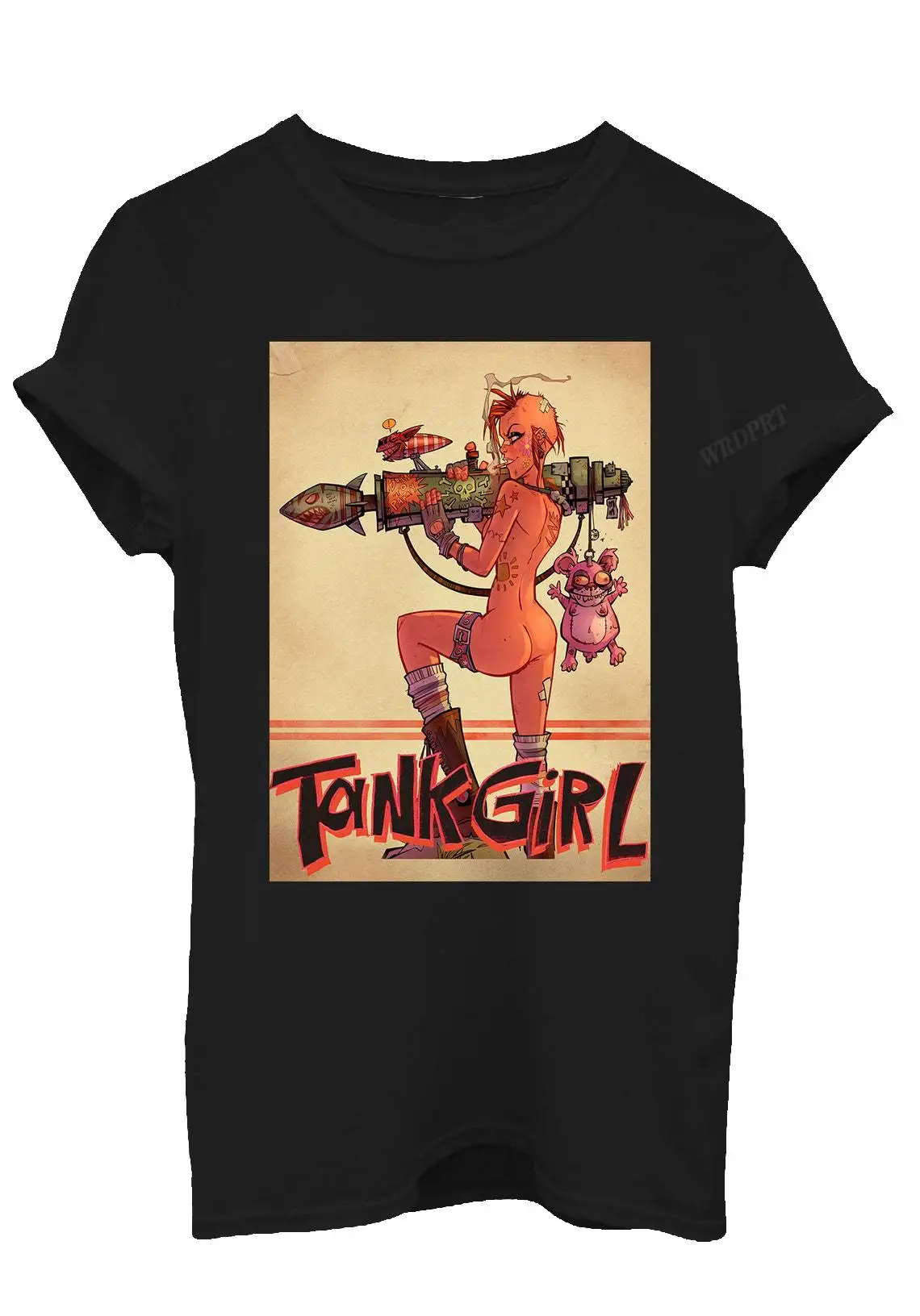 Tank Girl Women Print T Shirts Fashion Cool Brave Girl Missile Tee Shirts Casual Oversized Tops Shirts Streetwear Fall Clothes
Tank Girl Women Print T Shirts Fashion Cool Brave Girl Missile Tee Shirts Casual Oversized Tops Shirts Streetwear Fall Clothes