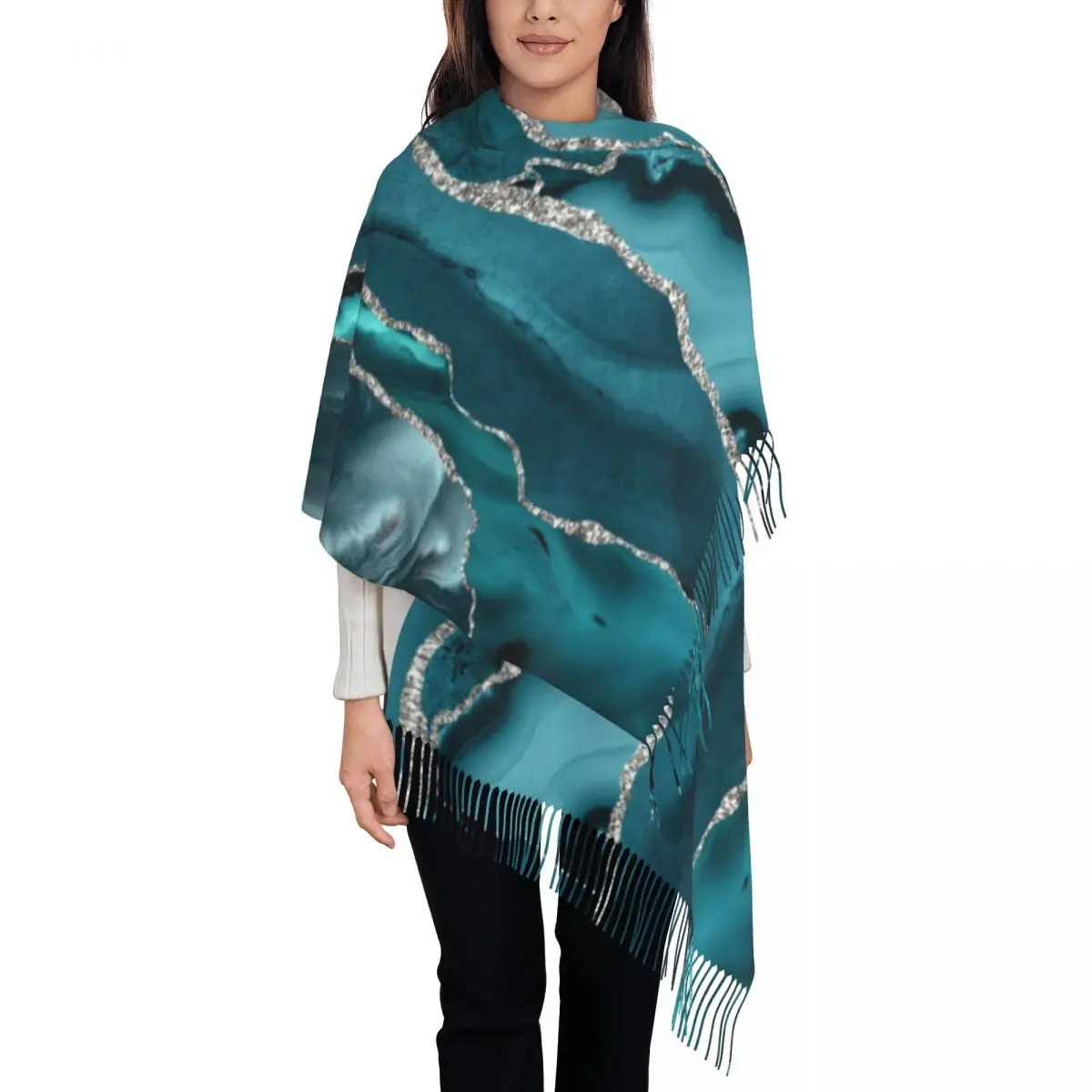 Customized Printed Trend Turquoise Marble Textures Scarf Men Women Winter Fall Warm Scarves Geometric Texture Shawl Wrap
Customized Printed Trend Turquoise Marble Textures Scarf Men Women Winter Fall Warm Scarves Geometric Texture Shawl Wrap