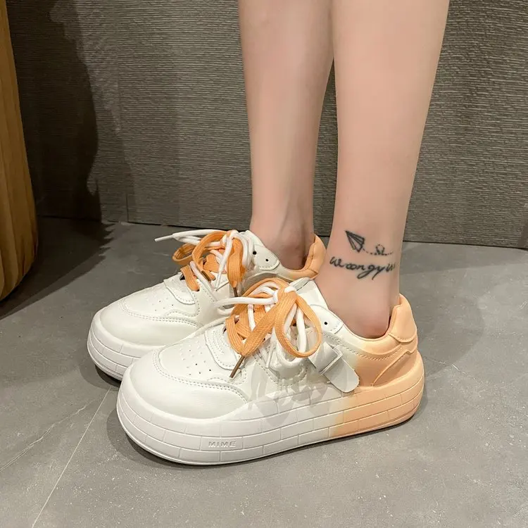 Casual Women's Shoes Shallow Mouth Autumn Round Toe Sports Autumn New Lace-up Two-color PU Fabric Solid Color Casual Flat Shoes
Casual Women's Shoes Shallow Mouth Autumn Round Toe Sports Autumn New Lace-up Two-color PU Fabric Solid Color Casual Flat Shoes