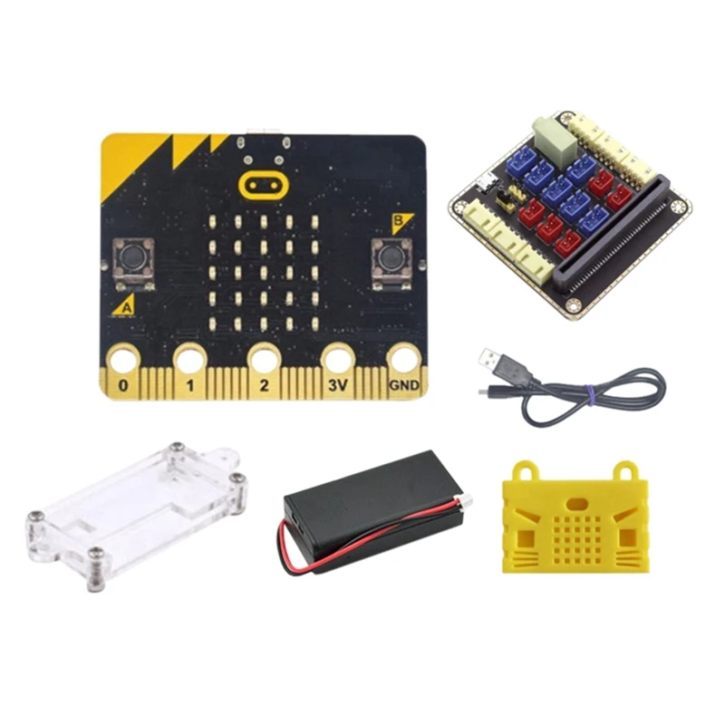 BBC Microbit Starter Kit DIY Programmable Learning Development Board With Protective Case+Micro:Bit Adapter Board
BBC Microbit Starter Kit DIY Programmable Learning Development Board With Protective Case+Micro:Bit Adapter Board
