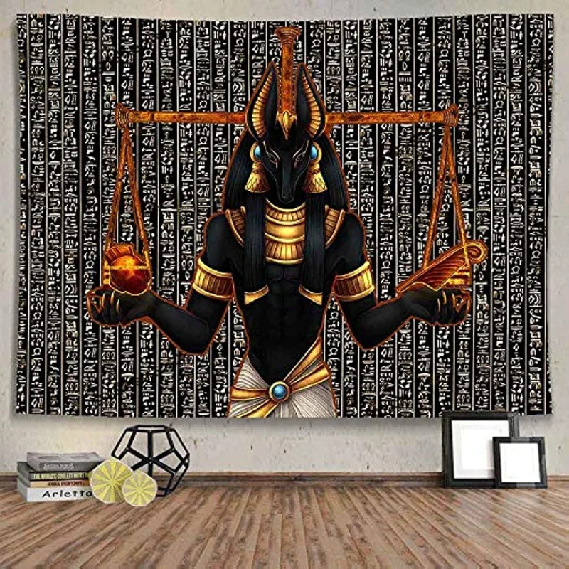 Egyptian Style Tapestry Ancient Religious Mythological Beast Tapestry Background Fabric for Living Room and Bedroom Decoration
Egyptian Style Tapestry Ancient Religious Mythological Beast Tapestry Background Fabric for Living Room and Bedroom Decoration