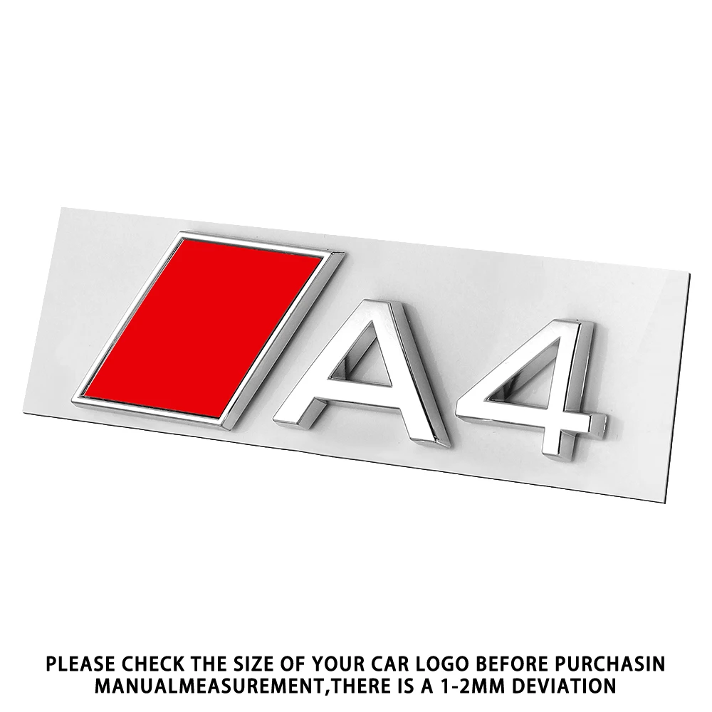 Car Body Rear Trunk Aluminum Alloy Emblem Sticker Decor Accessories for Audi Audi RS A3 A4 A5 A6 A7 A8 Badge Auto Styling Decals
Car Body Rear Trunk Aluminum Alloy Emblem Sticker Decor Accessories for Audi Audi RS A3 A4 A5 A6 A7 A8 Badge Auto Styling Decals