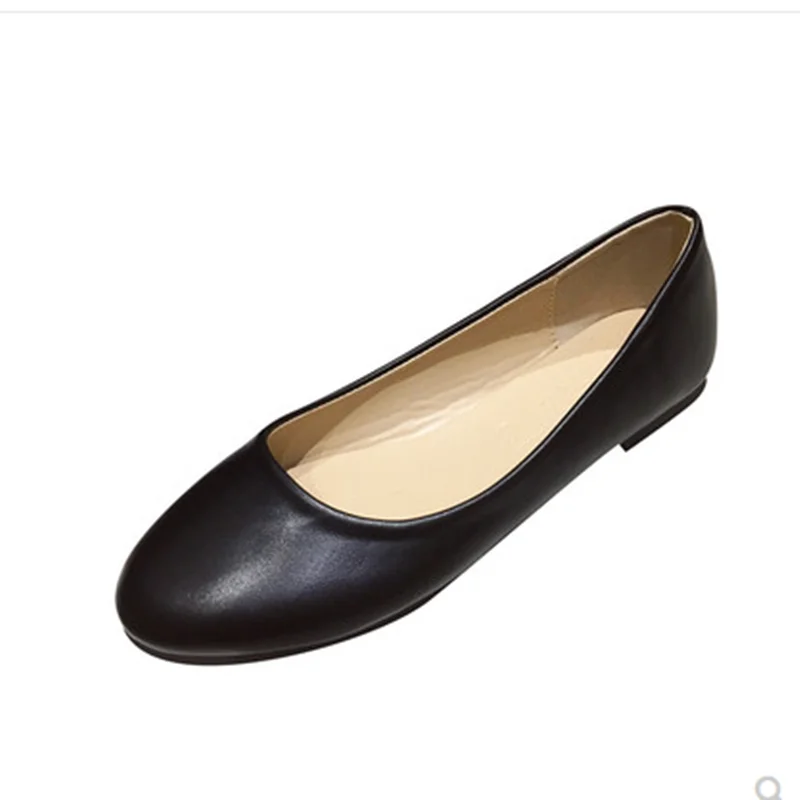 Lady High Quality PU Flats Soft Leather For Tender Feet Round Toe Max Size 48 Black And White Shoes American And European Styles
Lady High Quality PU Flats Soft Leather For Tender Feet Round Toe Max Size 48 Black And White Shoes American And European Styles