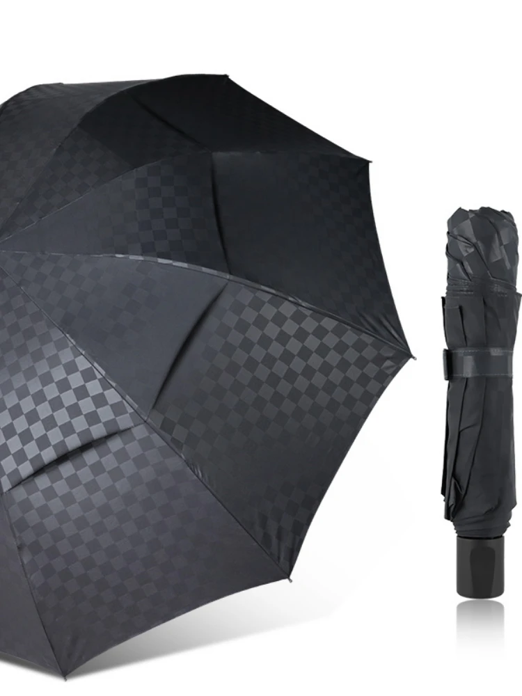 Windproof Big Business Umbrellas 3Folding Umbrella Rain Women Men Double Layer Male Dark Grid Paraguas Family Travel Parasol
Windproof Big Business Umbrellas 3Folding Umbrella Rain Women Men Double Layer Male Dark Grid Paraguas Family Travel Parasol
