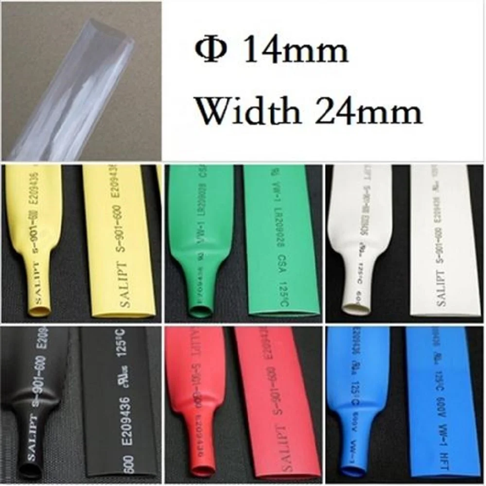 Φ14mm Heat Shrink Tube 2:1 Shrinkage Rate Flame Retardant Insulation Shrink Tube Color Heat Shrink Tube Polyolefin Thermal 
Φ14mm Heat Shrink Tube 2:1 Shrinkage Rate Flame Retardant Insulation Shrink Tube Color Heat Shrink Tube Polyolefin Thermal