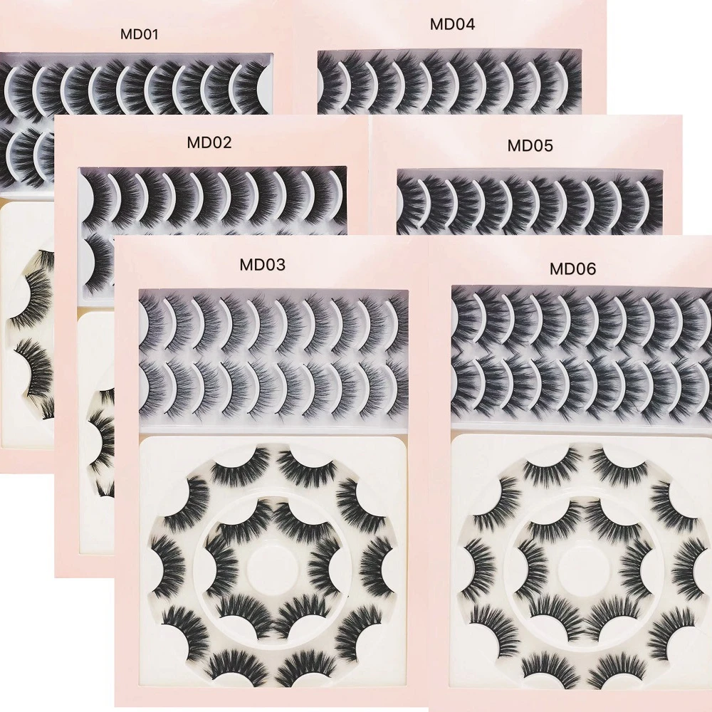 18 pairs False Eyelashes Wispy 3D Faux Mink Lashes extensions Reusable Fluffy Soft Wispy Volume Natural Long False Eyelashes
18 pairs False Eyelashes Wispy 3D Faux Mink Lashes extensions Reusable Fluffy Soft Wispy Volume Natural Long False Eyelashes