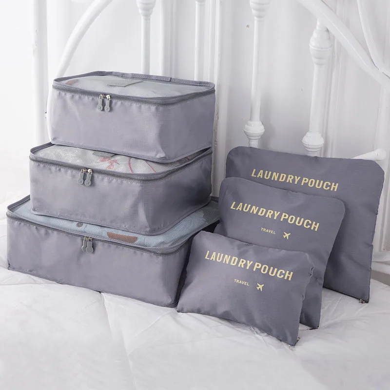 6PCS Travel Storage Bag Set for Clothes Tidy Organizer Wardrobe Suitcase Pouch Travel Organizer Bag Case Shoes Packing Cube Bag
6PCS Travel Storage Bag Set for Clothes Tidy Organizer Wardrobe Suitcase Pouch Travel Organizer Bag Case Shoes Packing Cube Bag