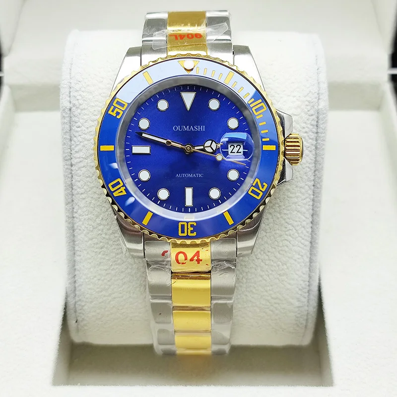 Mens Mechanical Watch Sapphire Glass Blue Dial Stainless Steel 316L Water Resistant Calendar Display Automatic Watch
Mens Mechanical Watch Sapphire Glass Blue Dial Stainless Steel 316L Water Resistant Calendar Display Automatic Watch