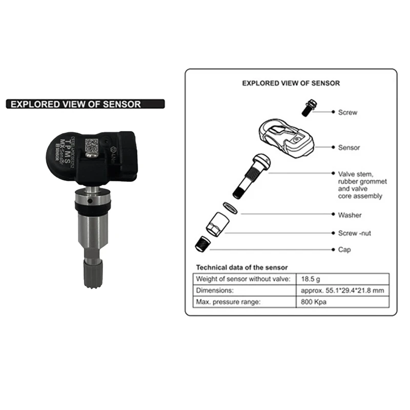 8Pcs Programmable TPMS Sensor 315MHZ+ 433Mhz 2 In 1 Tire Pressure Monitor System Universal Editable TPMS Tool Kit For-AUTEL
8Pcs Programmable TPMS Sensor 315MHZ+ 433Mhz 2 In 1 Tire Pressure Monitor System Universal Editable TPMS Tool Kit For-AUTEL